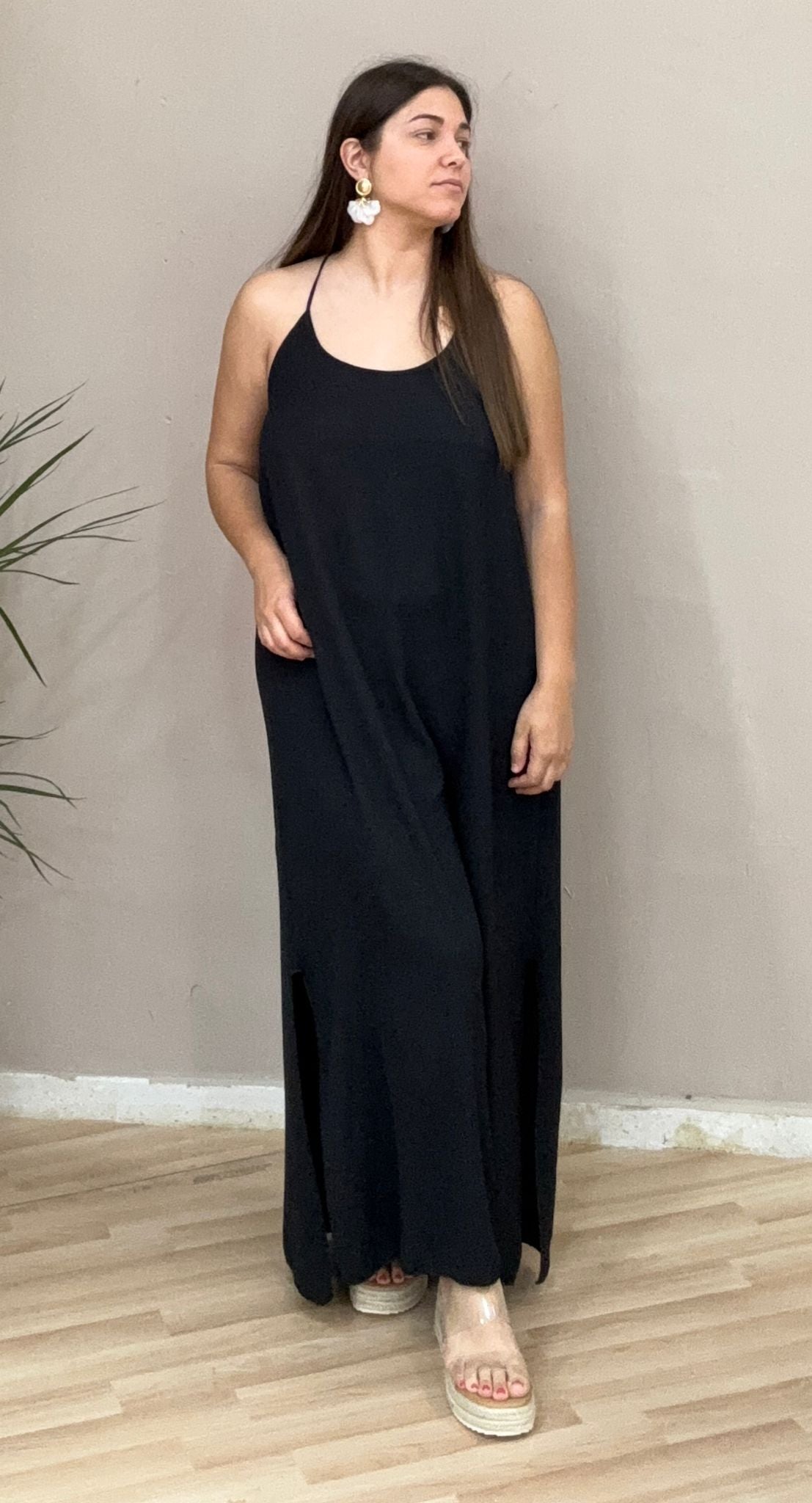 VESTIDO LISO LARGO