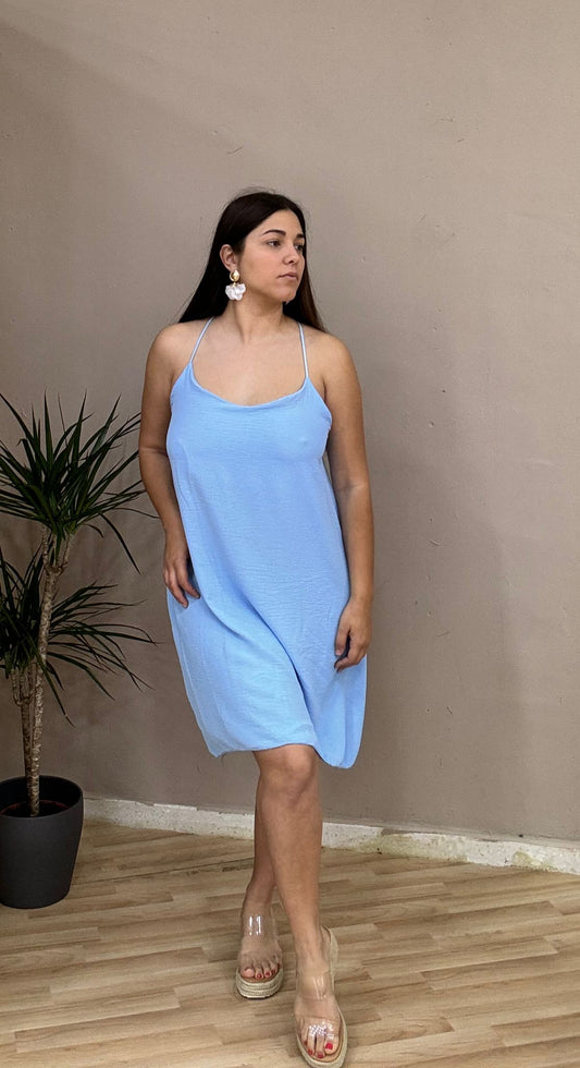 VESTIDO LISO CORTO